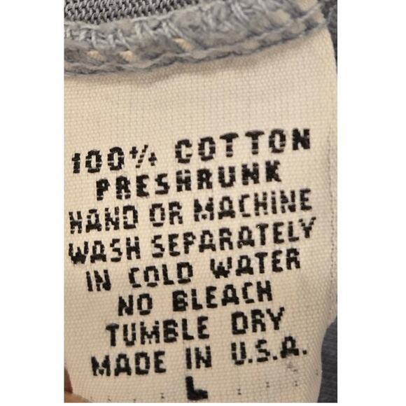 Kinetix Shirt Casual Luxury Long Sleeve Henley Blue Heather Cotton Mens Large - Picture 9 of 9